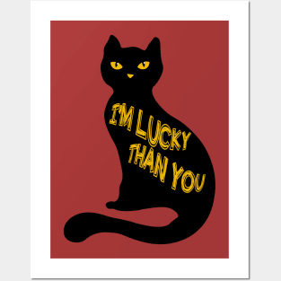 Black Cats Are Not Bad Luck Posters and Art